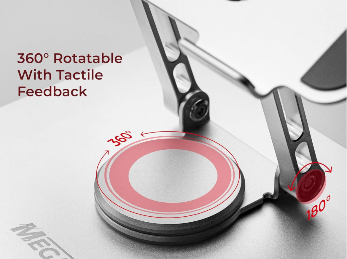 Foldable metallic laptop & Mobile stand