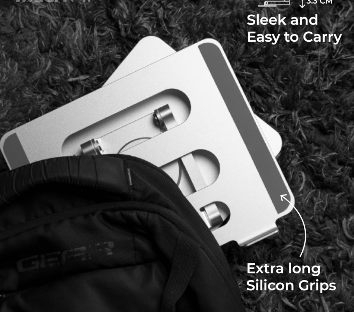 Foldable metallic laptop & Mobile stand