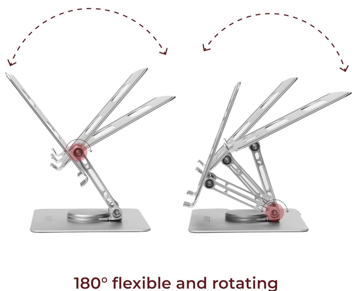 Foldable metallic laptop & Mobile stand