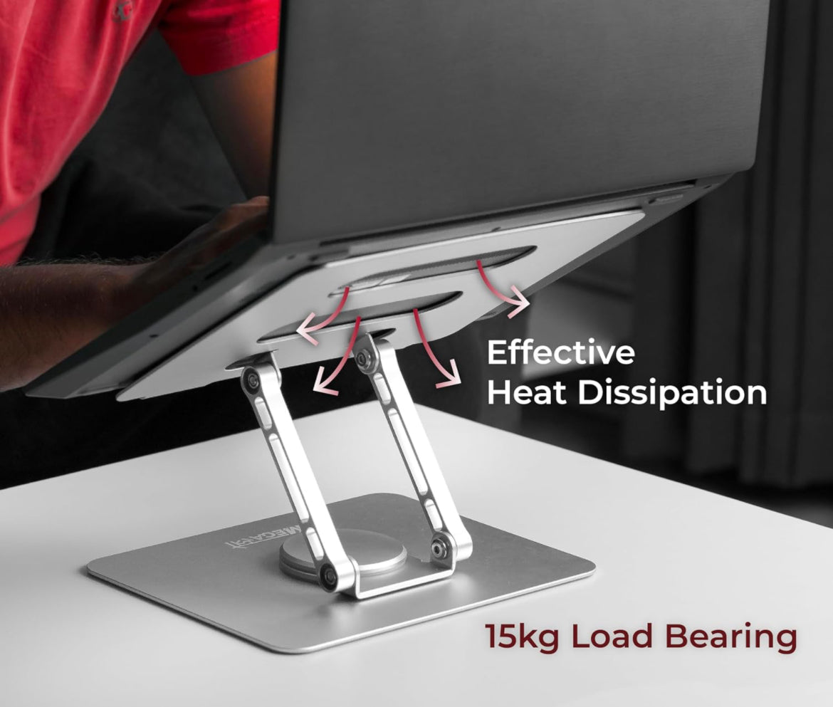 Foldable metallic laptop & Mobile stand