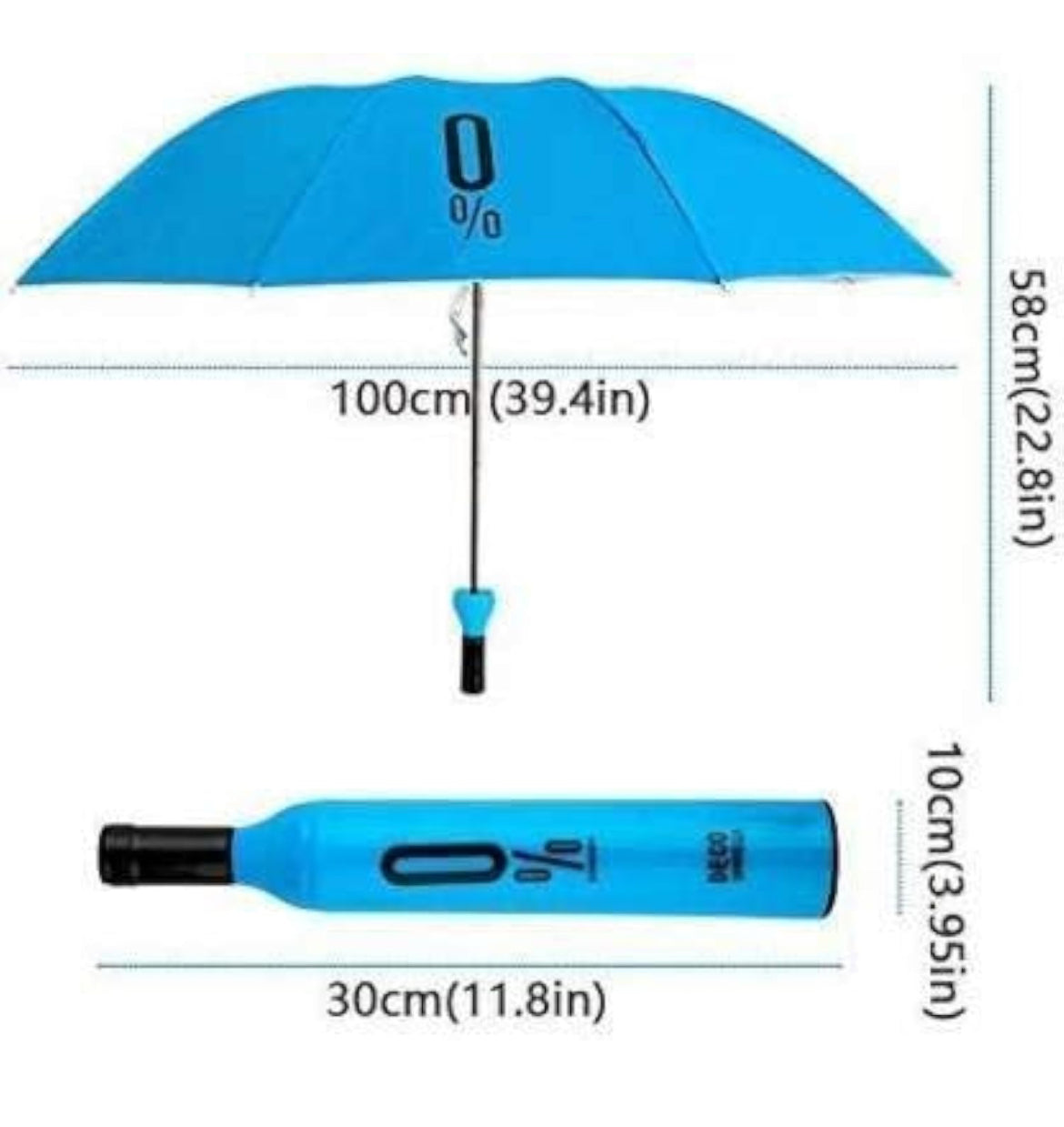 Bottle Shape Foldable Umbrella with Plastic Case