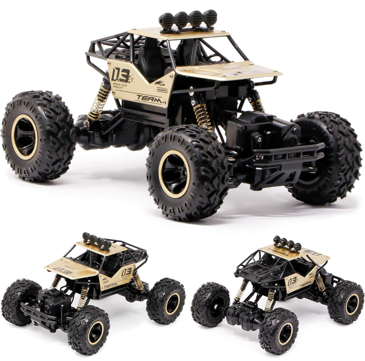Rock Crawler 4 Wheel Drive Metal Alloy Body Remote Control Rock Climber High Speed Monster Car