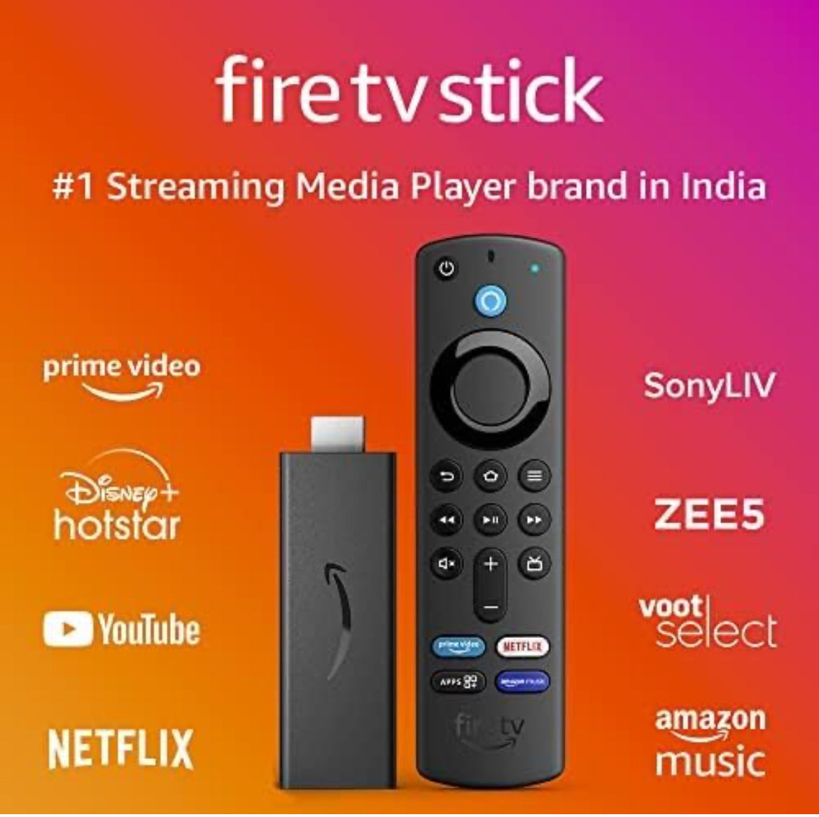 Amazon Fire TV Stick with Alexa Voice Remote