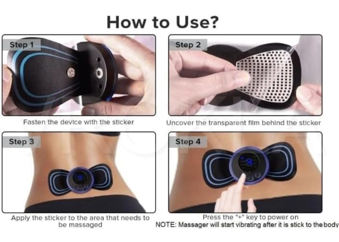 Pain Relief Wireless Massager (BUTTERFLY MASSAGER)