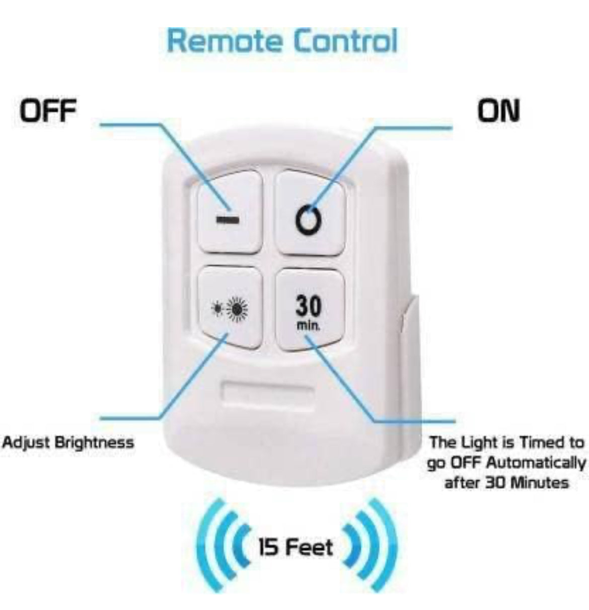 3pcs Light Wireless Smart LED Night Lamp Battery Power Remote Control Lamp