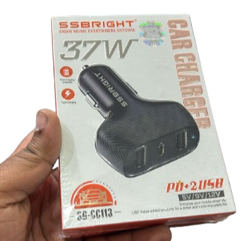 37Watt Car Charger By SSBright
