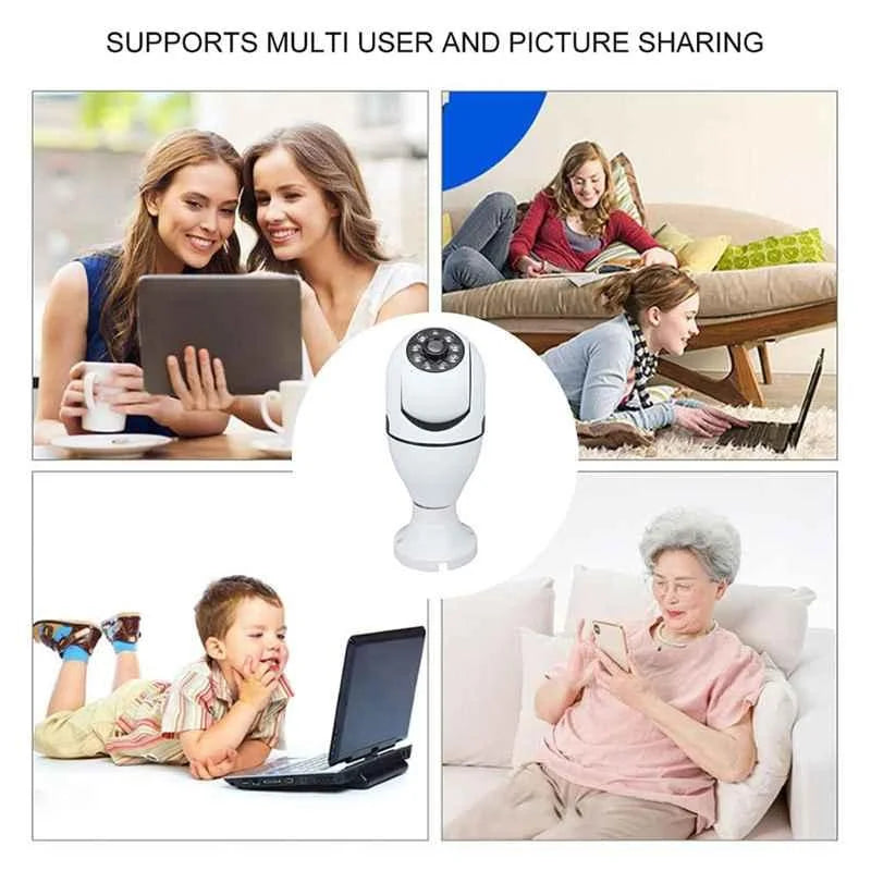 Wi-Fi Portable Security Bulb Camera