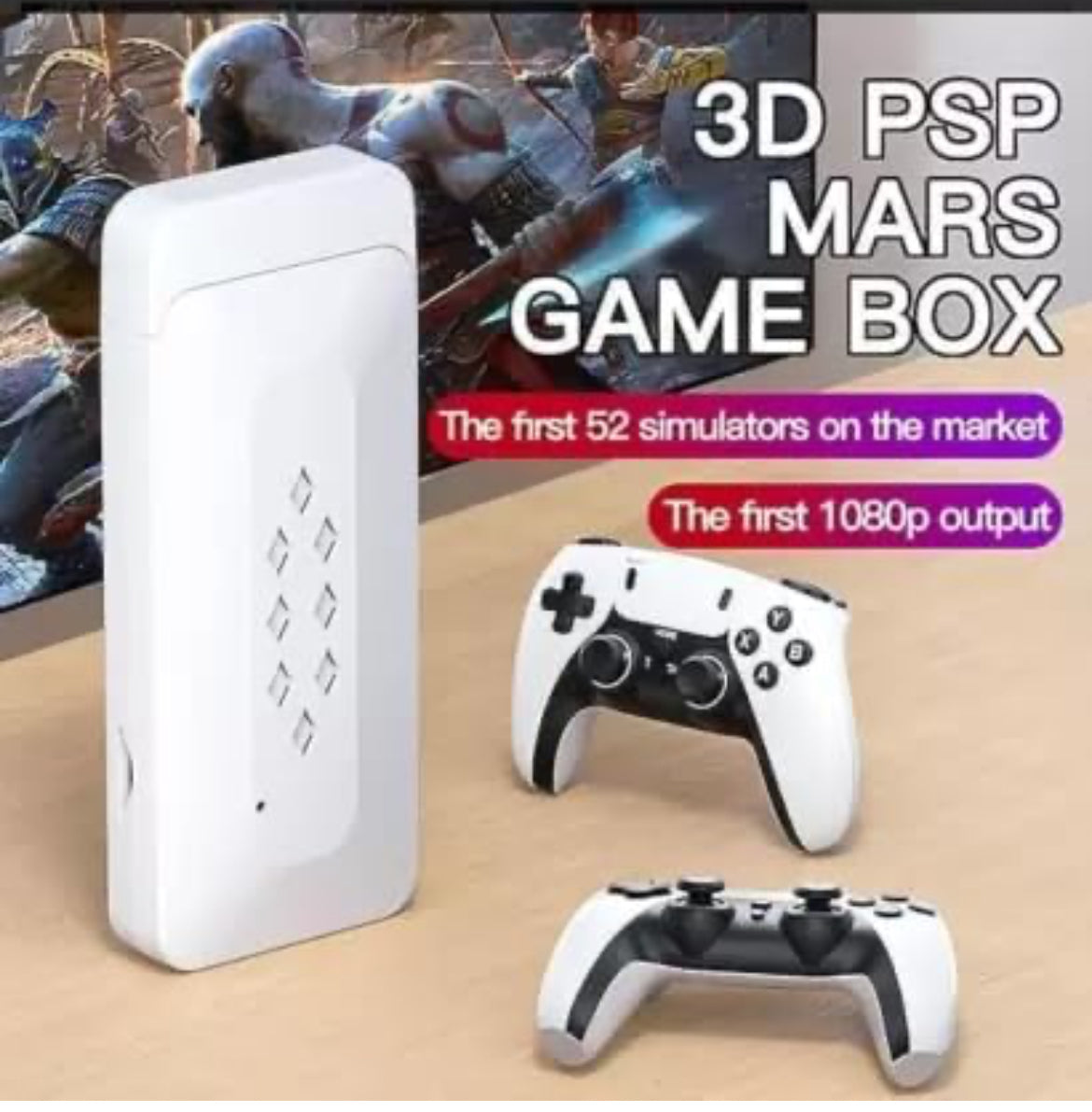 M22 Game stick Retro Video Game Console with 2 Wireless Controller with Tekken 3, Cadillacs and Dinosaurs, Mario, Road Fighter, Other Retro Games (64gb)