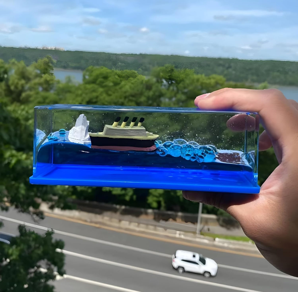 Liquid Wave Cruise Ship Car Dashboard