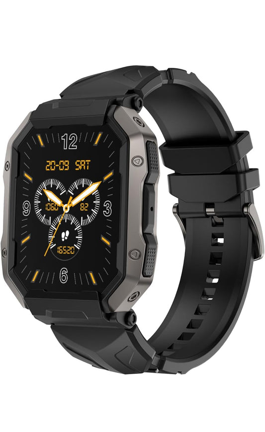Fire-Boltt Cobra Smart Watch 1.78" Always-On AMOLED Display, Army Grade Strong Build, Bluetooth Calling with 123 Sports Modes, 60 Hz Refresh Rate, IP68 Rating
