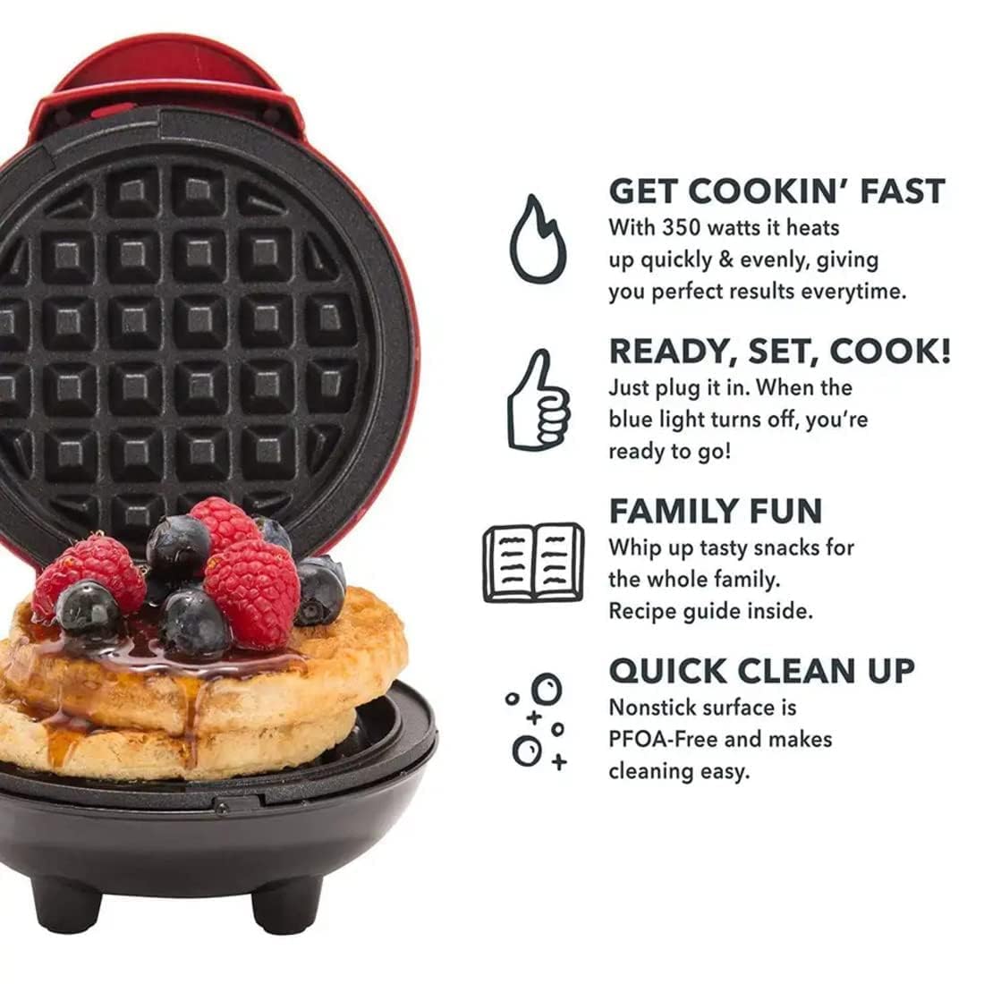 Mini Waffles Maker Machine For Home