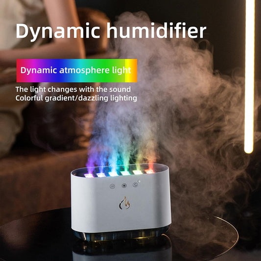 Air Humidifier with RGB Light Desktop Humidifier for Bedroom