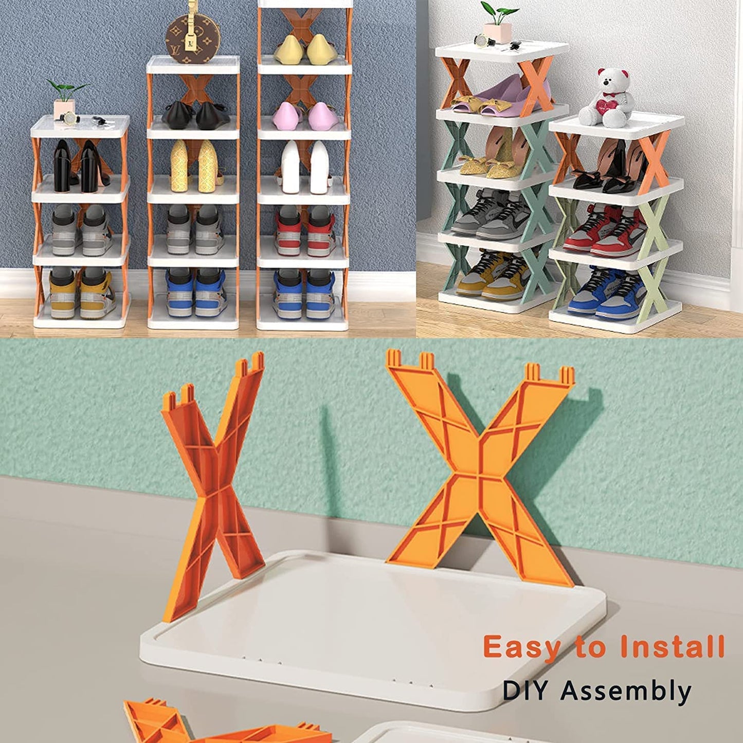 foldable 6 Layer Shoes Rack or Book shelf