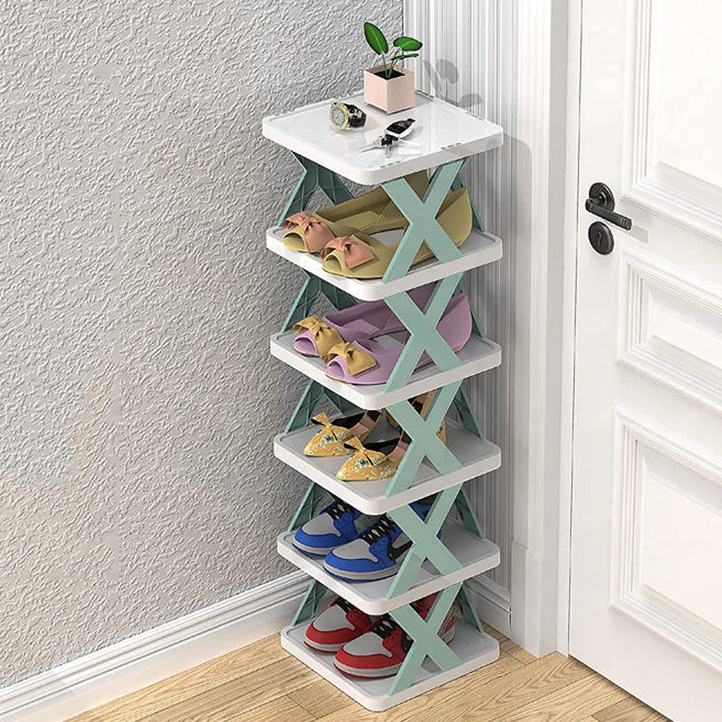 foldable 6 Layer Shoes Rack or Book shelf