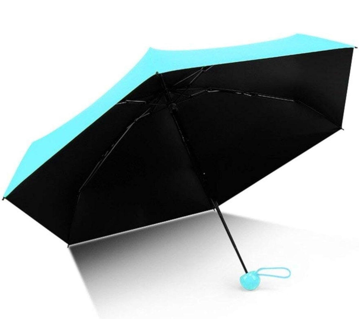 Capsul Umbrella Portable Mini Umbrella for Rain And Sun Protection - Foldable Pocket Capsule Compact Travel Umbrella