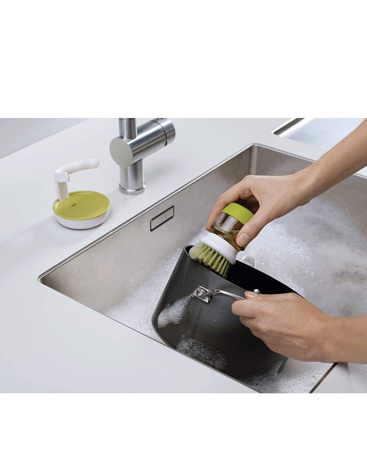 Multipurpose Plastic Cleaning Brush with Soap Dispenser