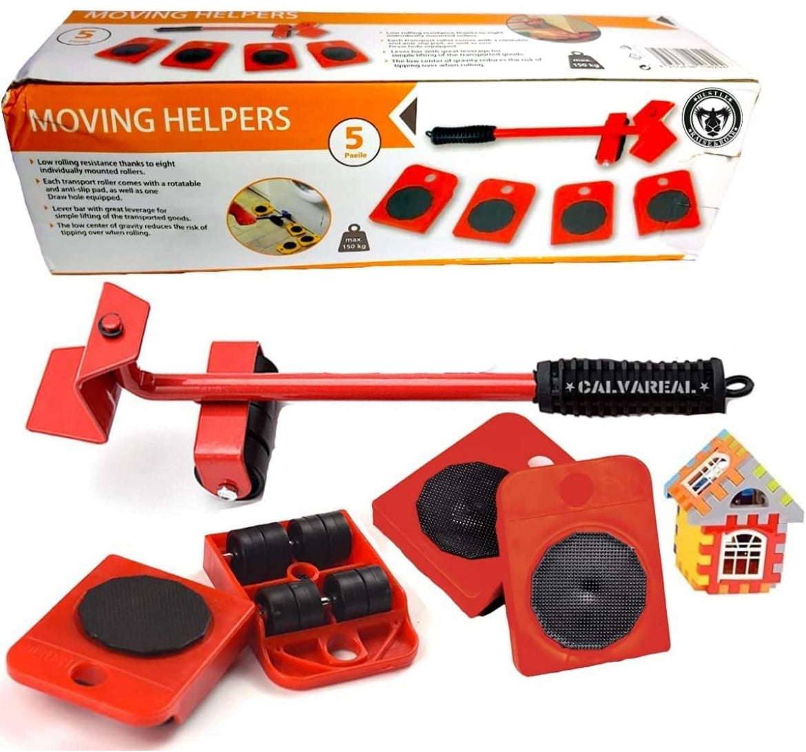 Furniture Puller and Shifter with 4 Wheeled casters Easy to Move Heavy Objects