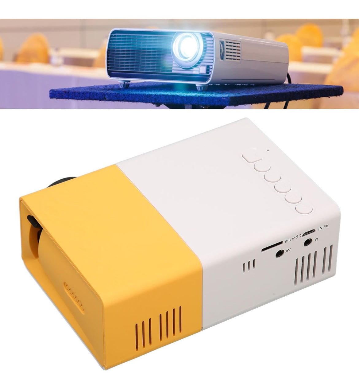 Mini Projector, Full HD 1080P Video Projector