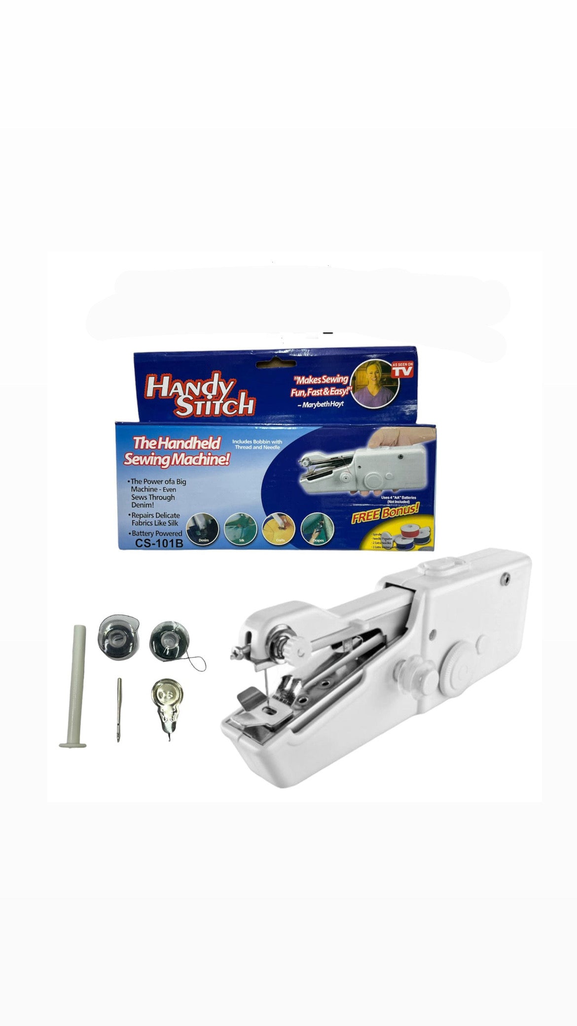 Mini Stapler Style Electric Hand Sewing Machine Craft, Clothes Stitch Handheld Cordless, Travel Use Convenience Cordless